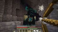 The Warden in a deep dark cave (Image via Mojang)